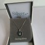 Silver by Absolute Sterling Silver Initial U CZ Disc Pendant Necklace New Boxed  CAN POST Image 4