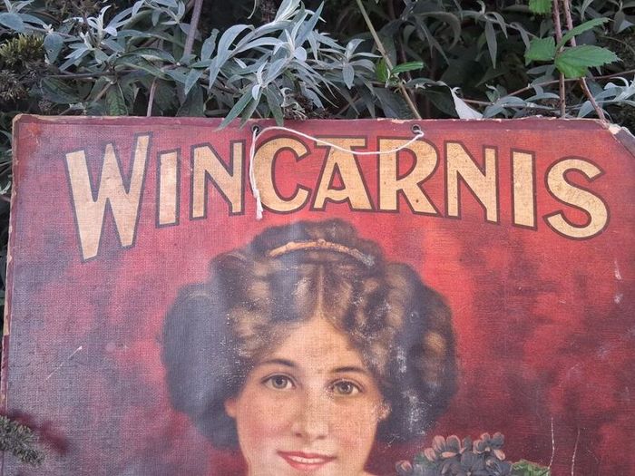 Original Wincarnis Art Nouveau Cardboard Sign