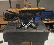 anvil on stand
