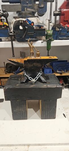anvil on stand