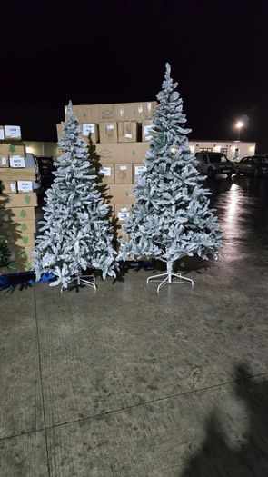 Christmas tree 6ft 7ft 8ft 180cm 210cm 240cm green and white