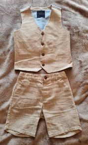 boys Next shorts waistcoat suit