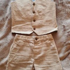 boys Next shorts waistcoat suit