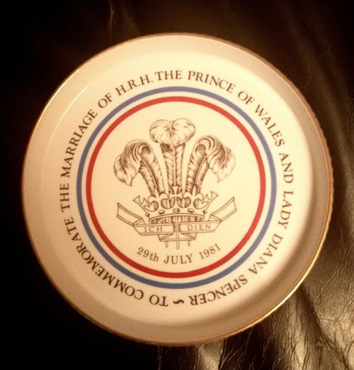 Royal Worcester Charles & Diana Marriage Plate & Four Books