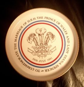 Royal Worcester Charles & Diana Marriage Plate & Four Books