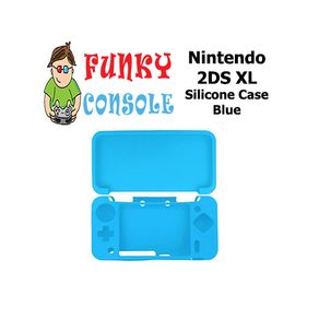 Silicone Rubber Gel Console Protective Skin Soft Case Cover Nintendo New 2DS XL Blue