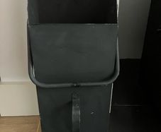 Black stylish coal container
