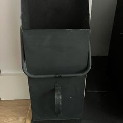 Black stylish coal container
