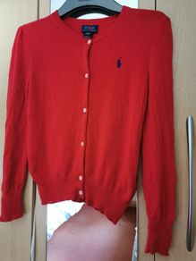 Polo Ralph Lauren 100% Wool girls cardigan 5-6yrs