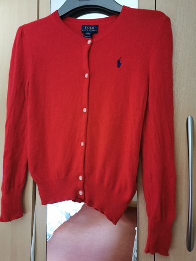 Polo Ralph Lauren 100% Wool girls cardigan 5-6yrs