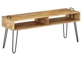 TV Stand Solid Mango Wood 110x35x45 cm