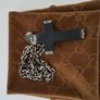 Gucci men's Blackened silver cross. Image 4