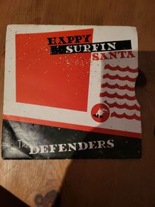 The Defenders, Happy Surfin Santa, Xmas Up On Venus 7 Inch Vinyl, 1979