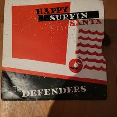 The Defenders, Happy Surfin Santa, Xmas Up On Venus 7 Inch Vinyl, 1979