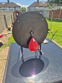 Wall mounted boxing speed ball.