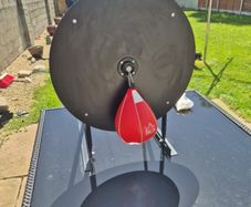 Wall mounted boxing speed ball.