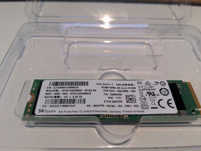 Sk Hynix Hfs512gd9mnd-5510a - 512gb M.2 Pcie Nvme 2280 Tlc 3d-nand Ssd