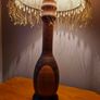vintage wooden lamp Image 8