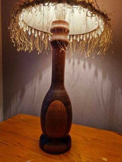 vintage wooden lamp