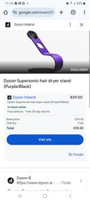 Dyson hairdryer stand.new in box