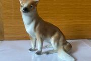 Vintage Metzler and Ortloff German Porcelain Fox Figurine