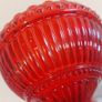 Fabulous Vintage Retro Set of Six Matching Red Sundae Glasses with a Relief Pattern Very Similar to the Very Popular Iittala Marimekko Maribowl Glasses in Cranberry - Perfect for Halloween Image 10