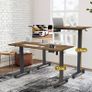 NEW SALE | 120 x 60cm Electric Standing Desk with USB Charging Port (New Sedentary Reminder), Height Adjustable Standing Desk with Cable Tray and Wheels Image 4