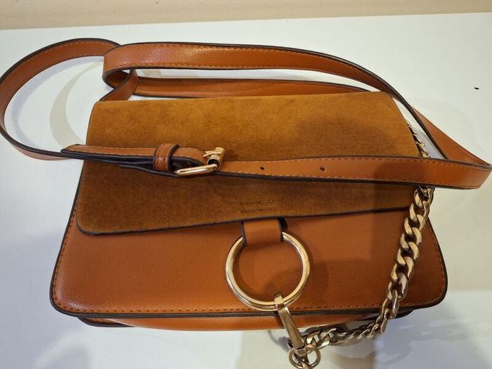 SALE! Small Brown Faux Leather Handbag