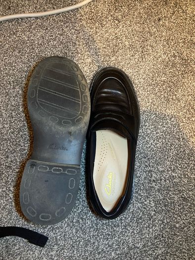 Clarks Signature Black Penny Loafers