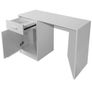 Desk with Drawer and Cabinet White Image 4