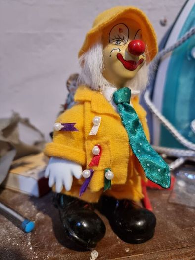 Vintage porcelain clown