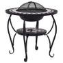 Mosaic Fire Pit Table Black and White 68 cm Ceramic Image 8