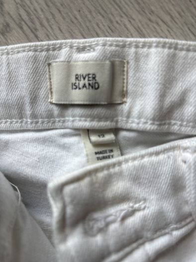 ladies white river island jeans