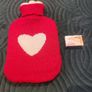 Small Hot water bottle with heart Image 2