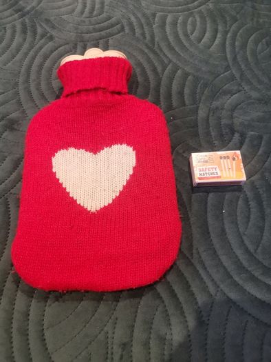 Small Hot water bottle with heart