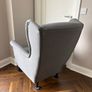 Wingback Armchair Grey Image 3