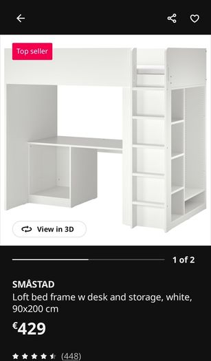 Ikea Smastad Loft Bed