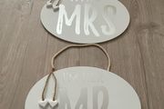 Mrs And Mrs Wedding Signs