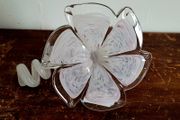Vintage art glass flower