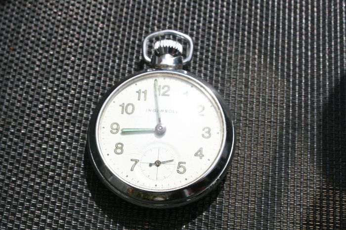 Vintage Ingersoll Pocket Watch working c1960