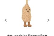 New JELLYCAT Amuseables Peanut Bag Charm