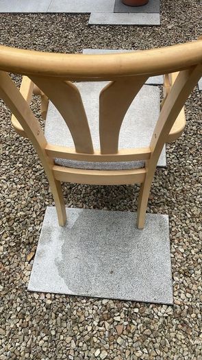 Six dining chairs