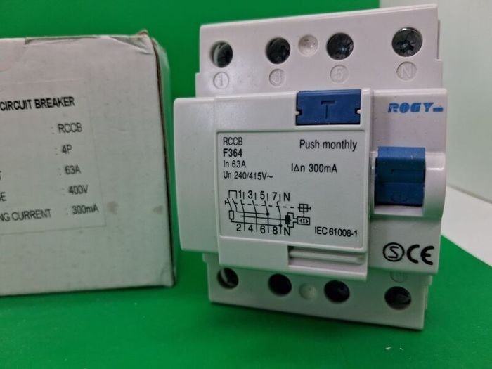 Postage - 3 x Circuit Breakers 63A 300mA 4P 230v - 400v