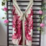 dress Bnwt Hoss dress size 40(12) 100% cotton beige & wine summer dress Image 9