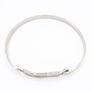 925 Vintage Sterling Silver Diamond Accent Bangle Image 3