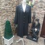 Vintage 90s 00s Frank Usher black diamonte longline blazer Image 2