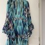 New With Tags Karen Millen Tie Dye Studded Woven Mini Drama Kimono Dress Image 9