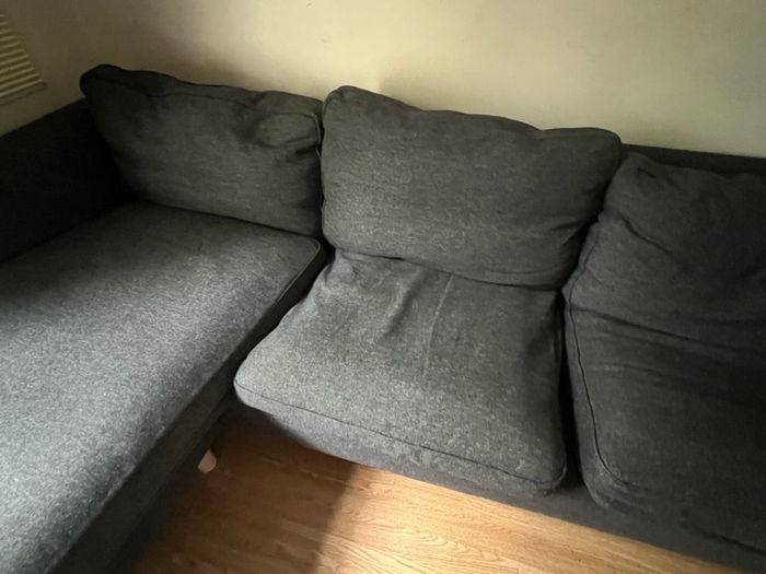 grey corner sofa