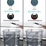 Large Shower Head 130mm Diameter 3 Spray High Pressure Handheld Shower Head Chrome Finish (FREE POSTAGE) Image 2