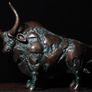Brutalist Bull (26cm) - Patinated Bronze Image 5